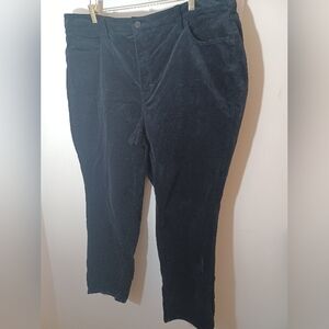 Talbots Womens Plus Size Velveteen Straight Leg Pants Pre-owned Size 22W